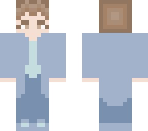 blue jacket (short hair)