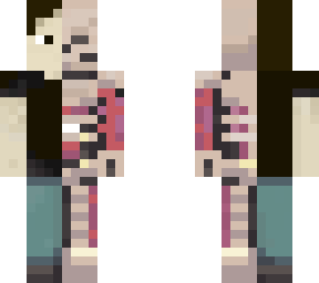 boy half-skeleton