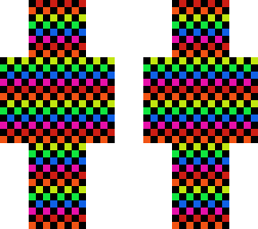 checkered rainbow