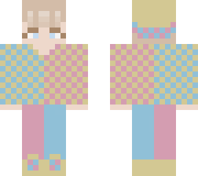checkered short hair