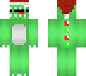 cute christmas dino in a dino onesie