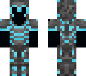 diamond netherite armor on black man