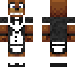 freddy fazbear in a maid outfit