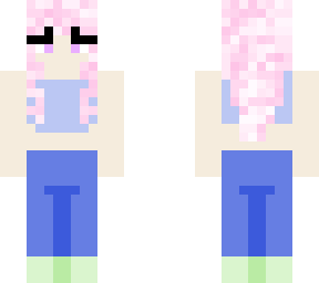 girl with pink hair