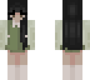 green collar shirt :>