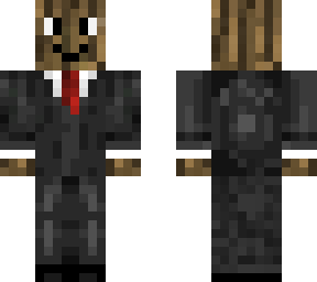 happy tree man in a suit
