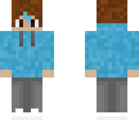 light blue hoodie