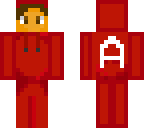 me in red sweatshirt