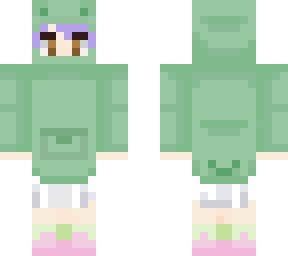 mochi but in frog hoodie