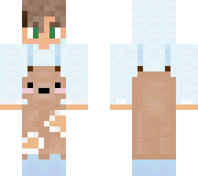 mrjohnwillis custom skin teddy bear overalls
