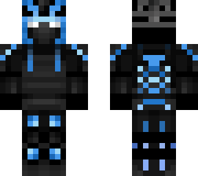 neon blue samurai