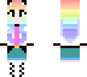 rainbow cat girl