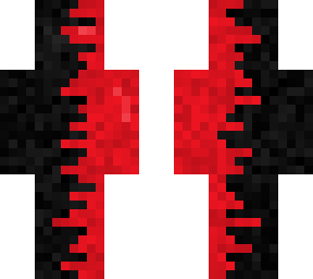 red on black