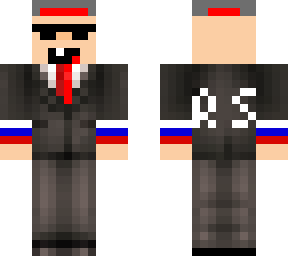 ryanspook in a suit russia with sunglasses