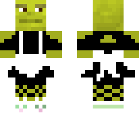 shrek with kitty socks