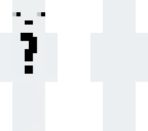 white ? mark man