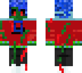 zombie kid red sweater