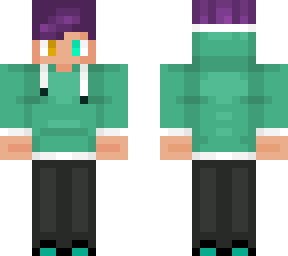 a cool purpled hair boy