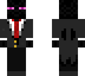 an enderman in a suit