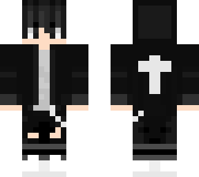 black clothing+cross
