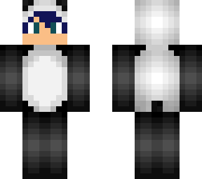boy with panda skin