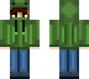 brown hair dino hoodie