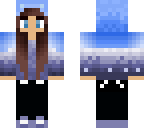 brown haired winter girl