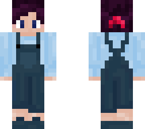 cute overalls girl/boy blue