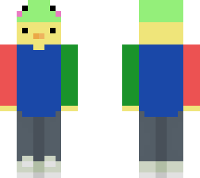 duck with frog hat