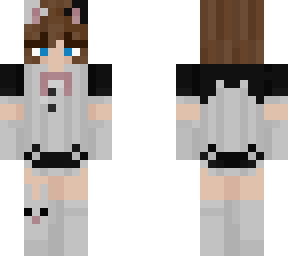 fixed catgirl brown haired skin