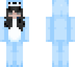 girl blue bear onesie