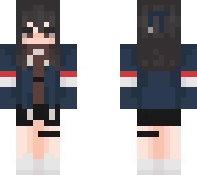 girl blue jacket