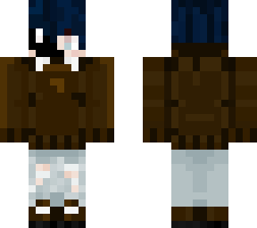 masked brown hoodie