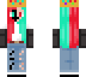 my skin (half ender dragon-human)evil