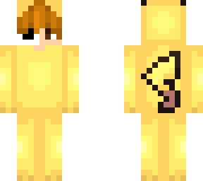 new hair me but in pikachu onesie