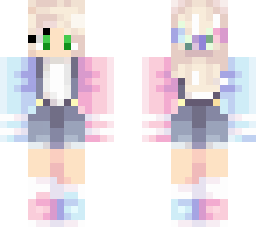 pastel pink and blue girl