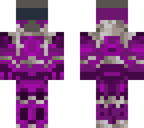 purple h.e.v. suit with helmet
