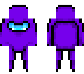 purple high definition among us player