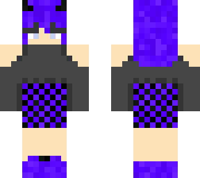 purrple and black girl