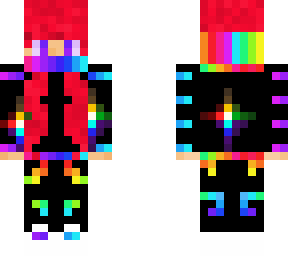 rainbow gamer red hair