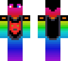 rainbow guy with chestplate and helmet