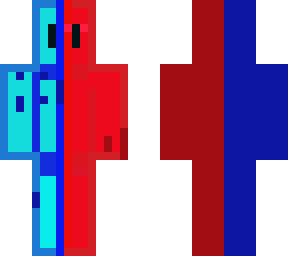 red abd blue