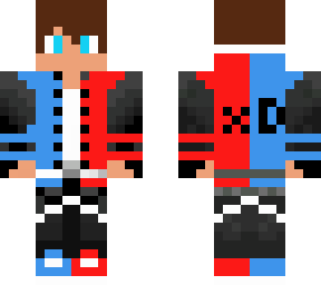 red and blue hoodie boy
