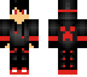 red creeper hoodie boy