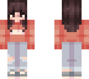 red sweater cute girl