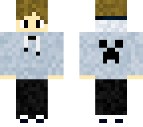 shaded gamer boy(creeper on back)