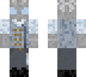 silver mothman in suit