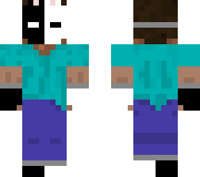steve in bunny mask