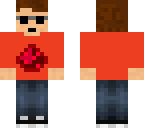 thejocrafts alter skin aber mit rotem t-shirt