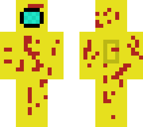 yellow among us character (imposter)